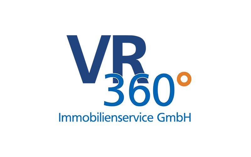 Logo von VR 360° Immobilienservice GmbH in blau und orange